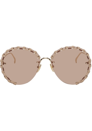 Chloé Gold Braided Sunglasses