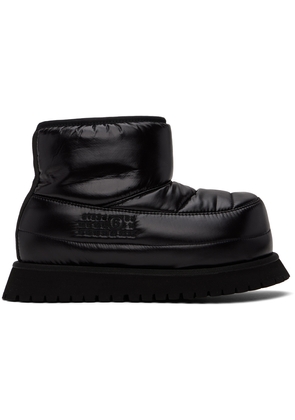 MM6 Maison Margiela Black Padded Boots