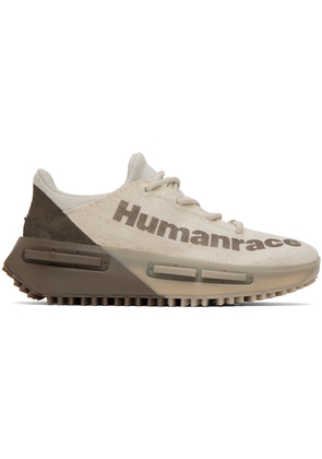 adidas x Humanrace by Pharrell Williams Beige & Brown NMD S1 Sneakers