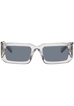 Prada Eyewear Gray Rectangular Sunglasses