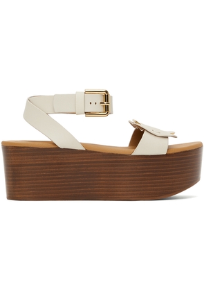 See by Chloé White Chany Platform Sandals