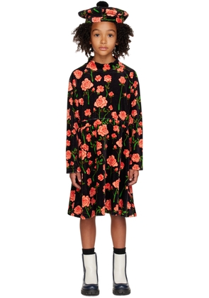Mini Rodini Kids Black Roses Dress
