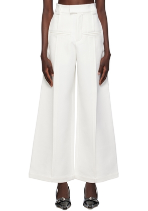 Fax Copy Express SSENSE Exclusive White Trousers