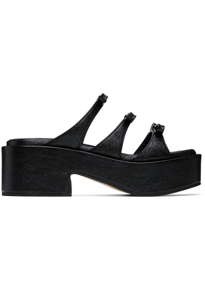 Marge Sherwood Black Ribbon Sandals