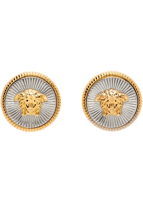 Versace Gold & Silver Medusa Earrings