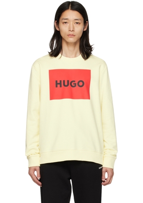 Hugo Yellow Printed Sweatshirt