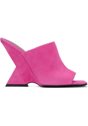 The Attico Pink Cheope Heeled Sandals