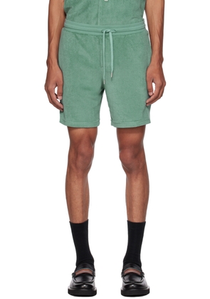 Paul Smith Green Striped Shorts