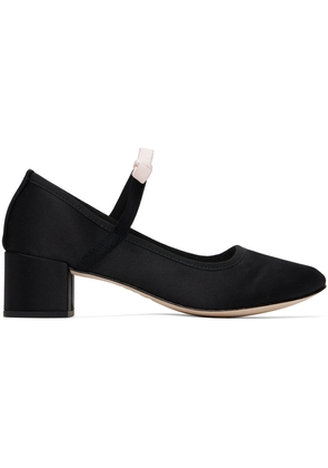 Repetto Black Guillemette Mary Janes Heels