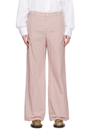 OUR LEGACY Pink Tuxedo Trousers