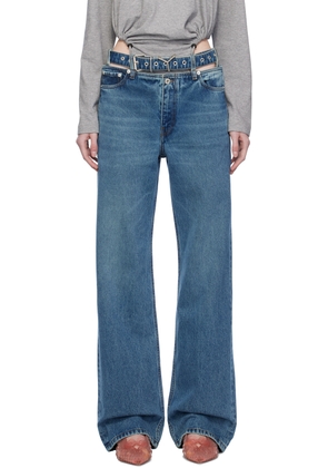 Y/Project Blue Y-Belt Jeans