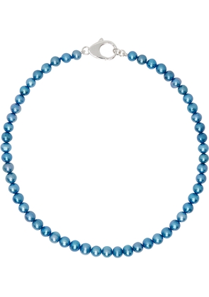 Hatton Labs Blue Lobster Pearl Chain Necklace