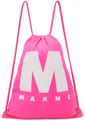 Marni Kids Pink Big M Backpack