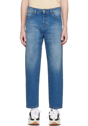 AMI Paris Blue Tapered Jeans