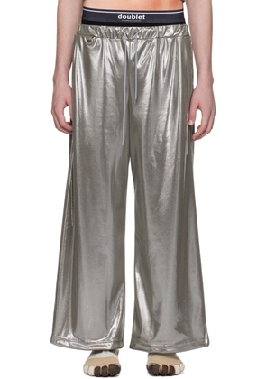 doublet Silver Chain Link Track Pants