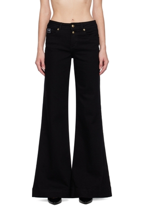 Versace Jeans Couture Black Embroidered Jeans