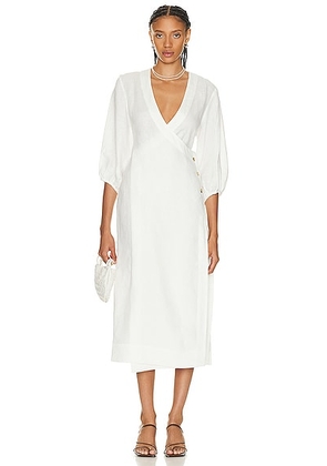 HAIGHT. Isa Dress in Off White - White. Size L (also in XS).