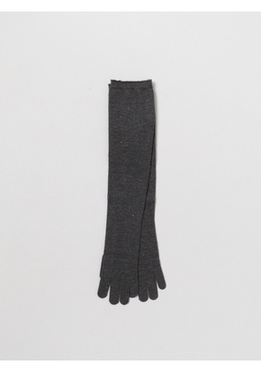 Gloves BRUNELLO CUCINELLI Woman colour Charcoal
