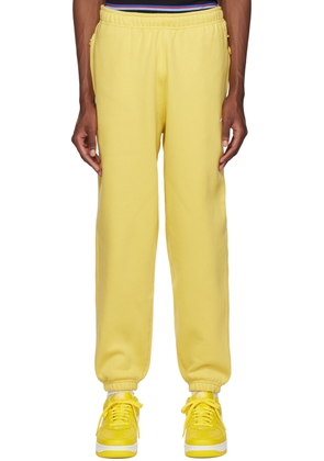 Nike Yellow Embroidered Lounge Pants