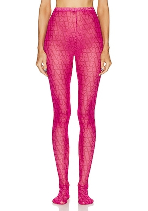 Valentino Iconographe Legging in Pink - Pink. Size XS (also in ).