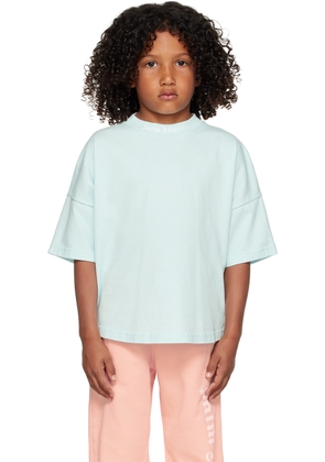 Palm Angels Kids Blue Oversize T-Shirt