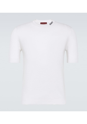 Gucci Logo silk and cotton T-shirt