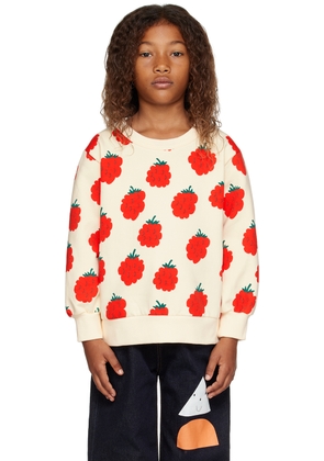 TINYCOTTONS Kids Off-White Raspberries Sweatshirt