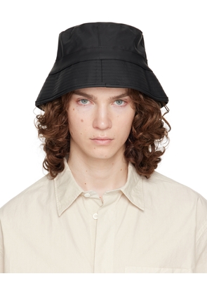 RAINS Black Waterproof Bucket Hat