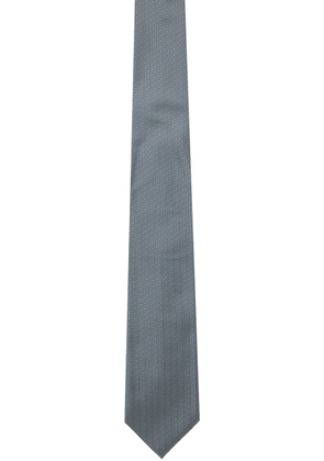 ZEGNA Gray Natural Silk Tie