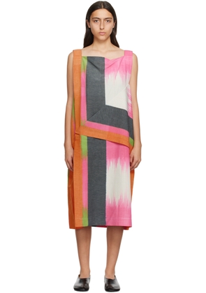 132 5. ISSEY MIYAKE Multicolor Light Trails Midi Dress