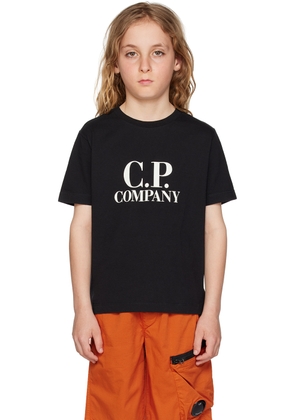 C.P. Company Kids Kids Black Goggle Print T-Shirt