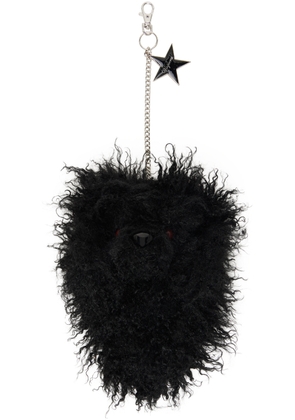 VAQUERA Black Furry Teddybear Keychain