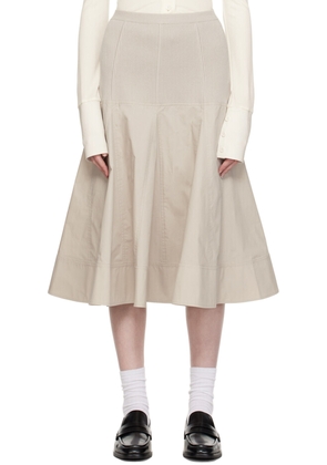 3.1 Phillip Lim Gray Paneled Midi Skirt