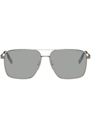 ZEGNA Silver Aviator Sunglasses