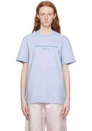 Alexander Wang Blue Glitter T-Shirt