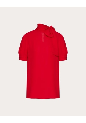 Valentino GEORGETTE TOP Woman RED 36