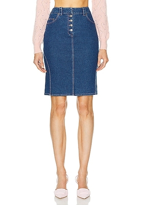 dior Dior Denim Skirt in Blue - Blue. Size 38 (also in ).