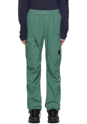C.P. Company Green Garment-Dyed Cargo Pants