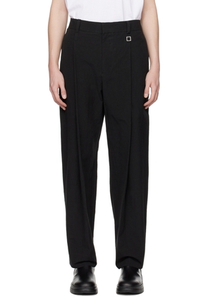 WOOYOUNGMI Black Pleated Trousers