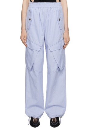 Dion Lee Blue Elasicized Trousers