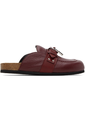 JW Anderson Red Padlock Loafers