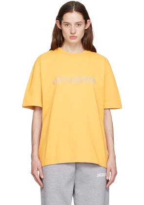 JACQUEMUS Yellow Le Raphia 'Le T-Shirt Raphia' T-Shirt