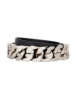 givenchy Givenchy Half G Chain Belt in Black - Black,Metallic Silver. Size 85 (also in ).