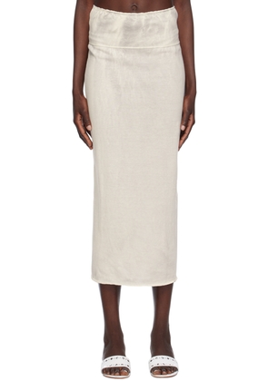 Paloma Wool Off-White Drytears Reversible Maxi Skirt