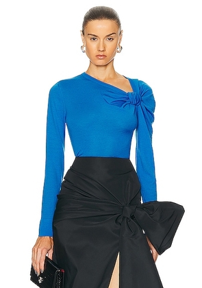 Alexander McQueen Asymmetric Knot Top in Lapis Blue - Blue. Size L (also in M).