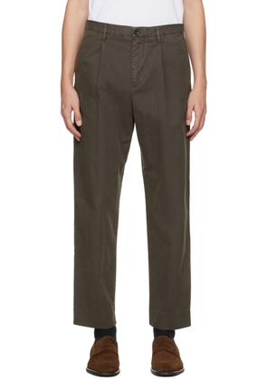 PS by Paul Smith Gray Pleated Trousers