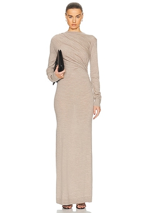 TOVE Alice Knitted Dress in Camel - Beige. Size 38 (also in ).