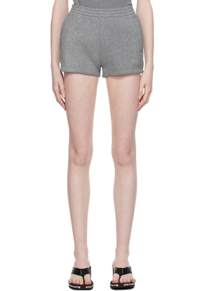 alexanderwang.t Gray Glittered Shorts