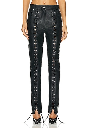 Stella McCartney Lace Up Altermat Slim Pant in Black - Black. Size 36 (also in ).