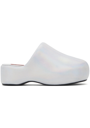 SIMONMILLER Silver Bubble Slip-On Loafers